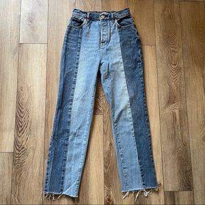 Two Toned PacSun Highrise Straight Leg Jeans